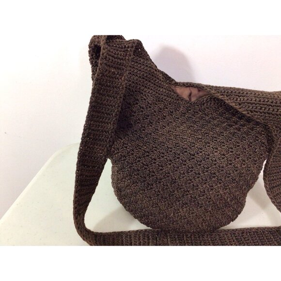 The SAK Brown Hobo Slouch Bag Y2K Purse - Picture 8 of 9